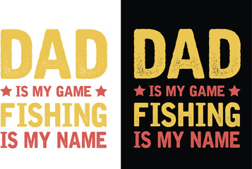 Naklejka na ściany i meble Fishing t-shirt design , Dad t-shirt design , Typography t-shirt design 