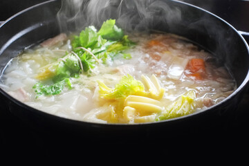 野菜スープを作る