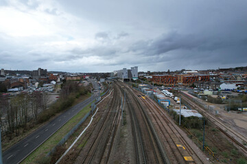 Fototapeta na wymiar Beautiful View of Luton Central Railway Station. 