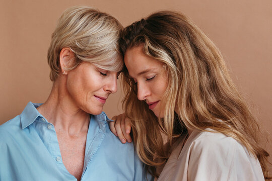 Beautiful different ages female portrait.