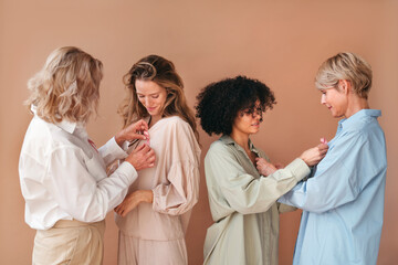 Women at Breast Cancer Awareness Day celebration.