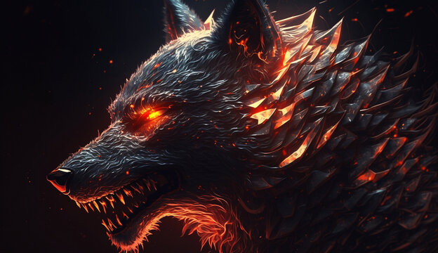 1,634 Flaming Wolf Images, Stock Photos & Vectors | Shutterstock