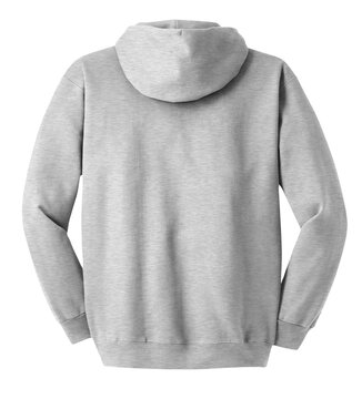 hoodie light grey backside t shirt t-shirt tee plain cotton sweatshirt 