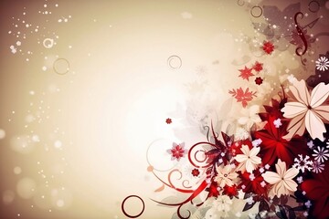 Joyful Christmas Template with Colorful Festive. Xmas Illustration with Seasonal Decorations and Greetings