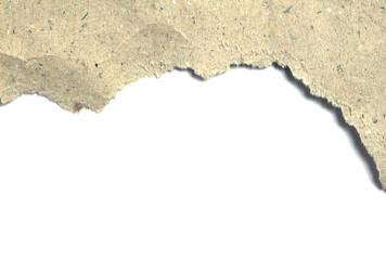 ripped paper on white background and have copy space for design in your work.