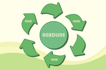 Infographic Mind Map Vector