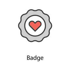 Badge icon design stock illustration