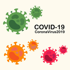 Corona Virus 2019, COVID-19 Vector
