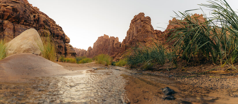 River flowing in a valley