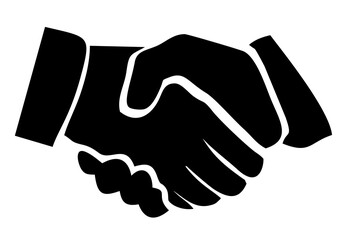 Hand shake icon logo design, hand shake transparent illustration symbol, agreement icon. Handshake png icon. Vector illustration.