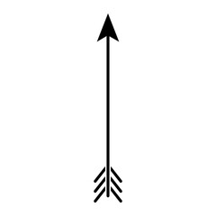 Bow arrows icon on transparent background.