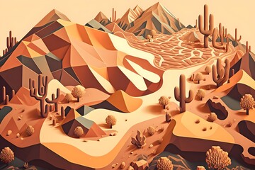 desert map landscape