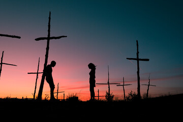 Couple looking for forgiveness and compassion