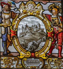 SINAIA, ROMANIA.Peles Castle interior in Romania.