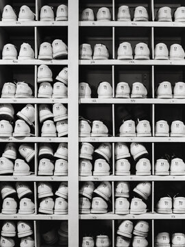 Bowling Shoes on a Shelf