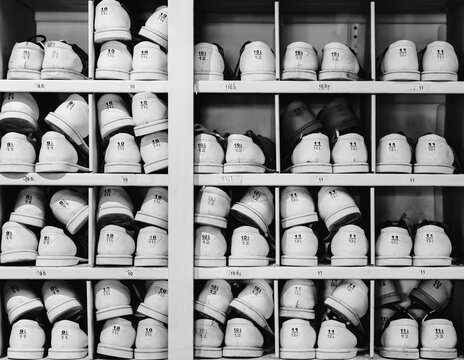 Bowling Shoes on a Shelf