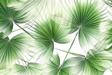 Minimal background with with green leaves.