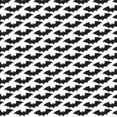 bat pattern on white background. Vector illustration