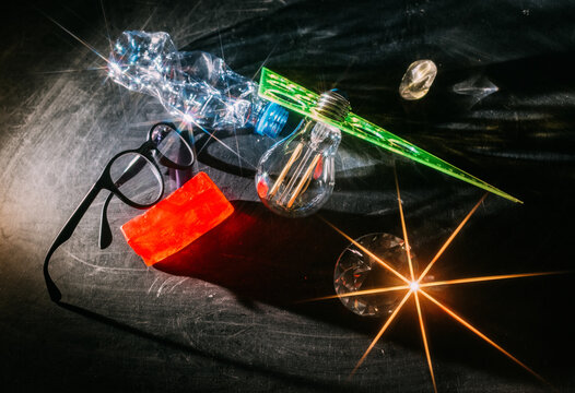 Still life with transparent objects.