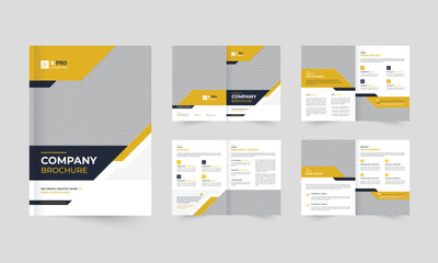 minimalist brochure template with modern concept and minimalist layout use for business profile and product catalog