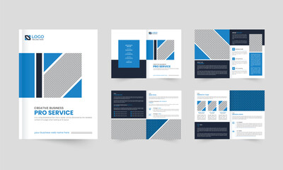 Clean Corporate Brochure and with Yellow and Dark Accents