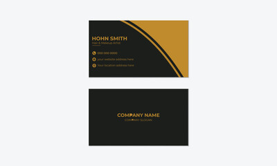 Naklejka na ściany i meble Professional modern Creative and Clean vector business card template design. 