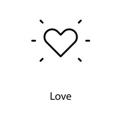 Love icon design stock illustration