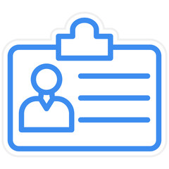 Vector Design Id Card Icon Style