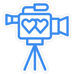 Obraz premium Vector Design Video Camera Icon Style