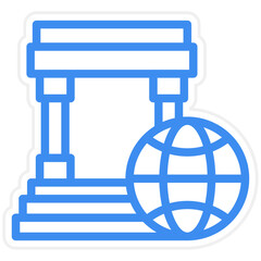 Vector Design Worldwide Banking Icon Style