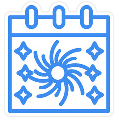 Vector Design New Year Calendar Icon Style