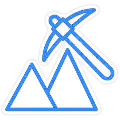 Vector Design Mining Icon Style