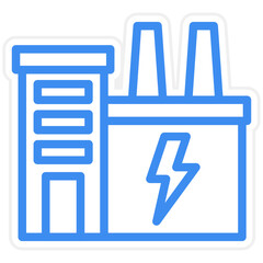 Vector Design Electric Factory Icon Style