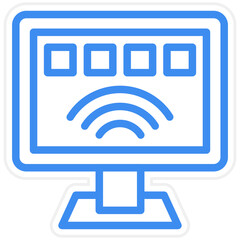 Vector Design Smart Tv Icon Style