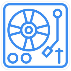 Vector Design Turn Table Icon Style