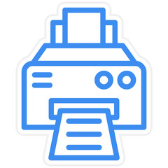 Vector Design Printer Icon Style