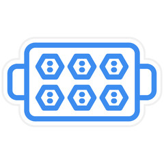 Vector Design Baking Tray Icon Style