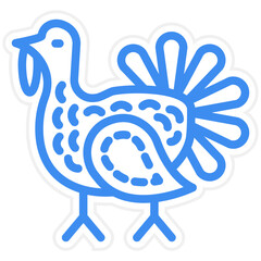 Vector Design Turkey Icon Style