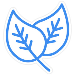 Vector Design Leaves Icon Style