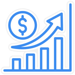 Vector Design Stocks Icon Style