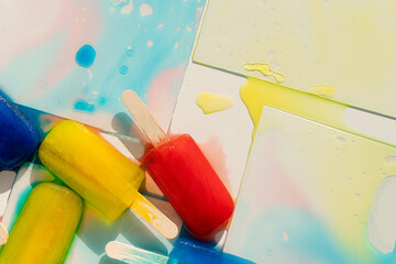 Colorful Ice pops