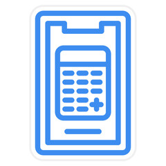 Vector Design Mobile Calculator Icon Style