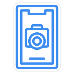 Vector Design Mobile Camera Icon Style
