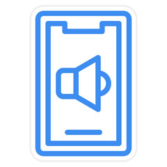 Vector Design Mobile Speaker Icon Style