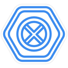 Vector Design No Stopping Icon Style