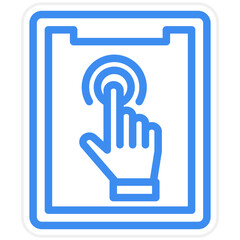 Vector Design Touch Screen Icon Style