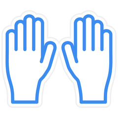 Vector Design Gloves Icon Style