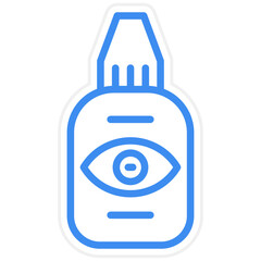 Vector Design Eye Drop Icon Style