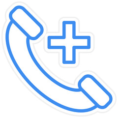 Vector Design Emergency Call Icon Style