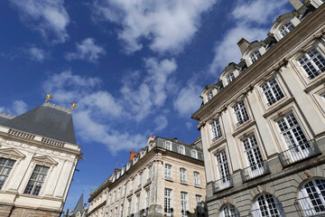 Fototapeta na wymiar centre-ville de Rennes